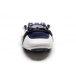 Stallion White with Navy