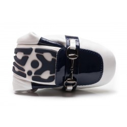 Stallion White with Navy
