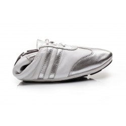 Mustang White & Silver